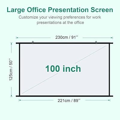 GAINVANE Projection Screen Black Backing 16: 9 Hanging India | Ubuy