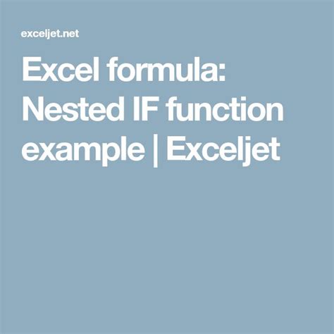 Image result for Nested IF Function in Excel