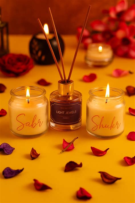 Sabr & Shukr Candle Jars – Light Jewels