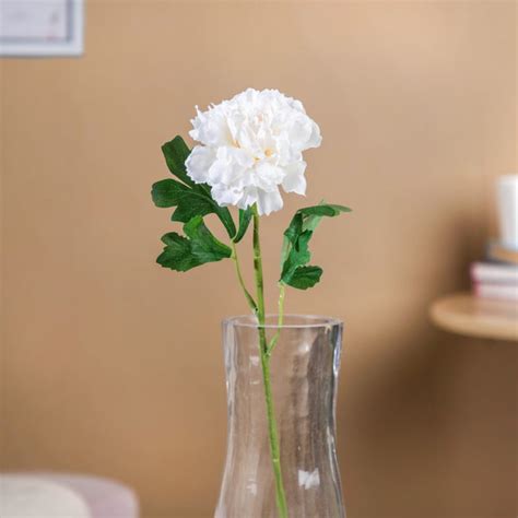 Peony Artificial Flower White Set Of 5 Online - Premium Artificial ...
