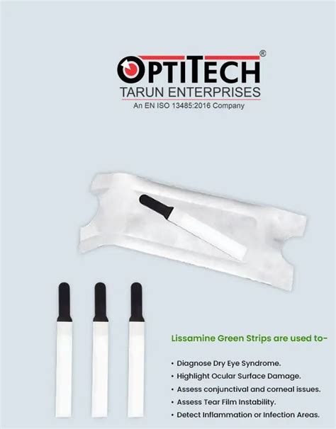 Lissamine Green Ophthalmic Strips Manufacturers and Suppliers from ...