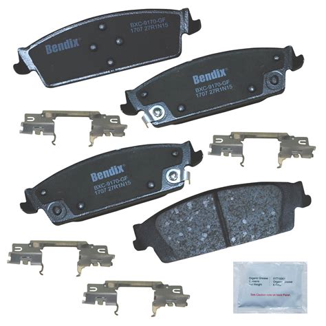 Bendix Premium Copper Free CFC1707 Ceramic Brake Pad (with Installation ...