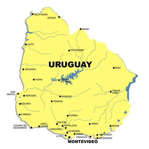 Map Of Uruguay