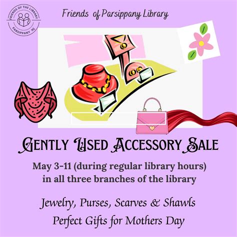 May 3 | Friends of Parsippany Library Accessory Sale | Parsippany, NJ Patch