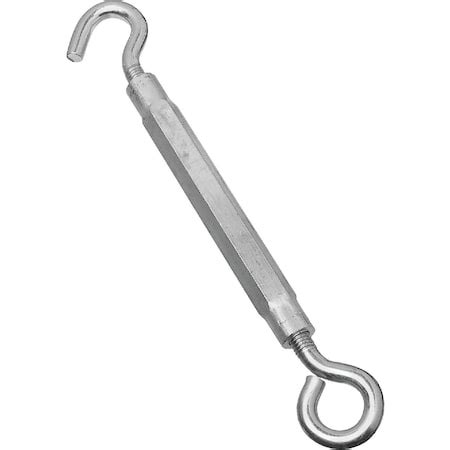 National 1/2 In. x 17 In. Zinc Hook & Eye Turnbuckle N221903 | Zoro