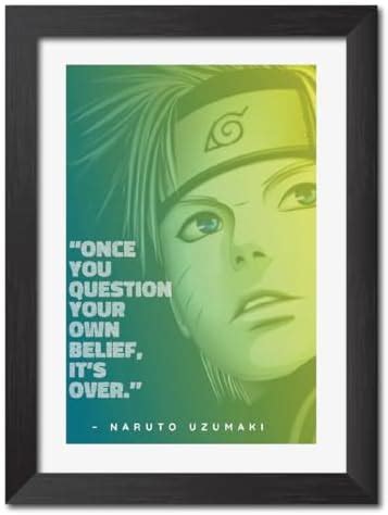 inspire TA Naruto Uzumaki Anime Poster Naruto Anime Quotes Painting ...