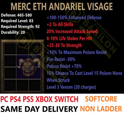 Buy Pc Ps4 Ps5 Xbox Switch Assassin All Best Items Build Diablo 2 ...