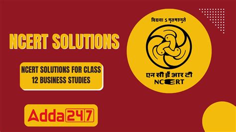 NCERT Solutions for Class 12 Business Studies, Find Chapter Wise ...