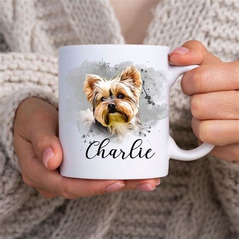 Personalized Dog Portrait Mug: Custom Pet Photo Coffee Cup - Etsy UK ...