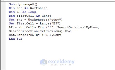 Image result for Excel VBA Create Table Dynamic Range