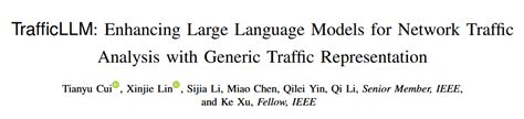 TrafficLLM：通过通用流量表示提升大语言模型的网络流量分析能...