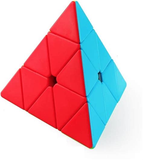 HASTiKA 3x3 Pyraminx High Speed Stickerless 3 By 3 Pyramid Triangle ...