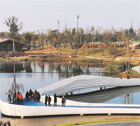 成都驿马河公园3D打印桥“流水桥”正式开放 - 杭州博型科技有限公司