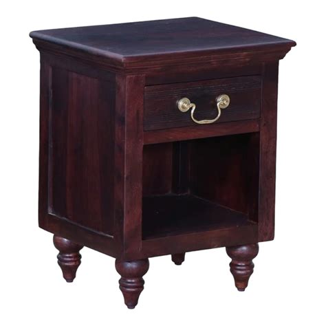 Pauric Bedside Rosewood Finish – Nismaaya Decor