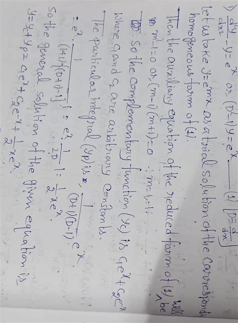 Ordinary differential equation