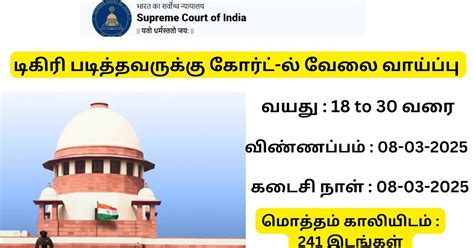 Supreme Court of India Recruitment 2025: Apply Now for JCA Posts