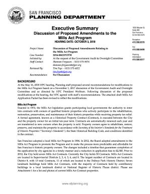 Fillable Online Mills Act Program Fax Email Print - pdfFiller