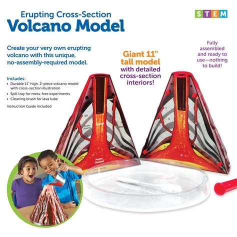 Learning Resources Erupting Cross-Section Volcano India | Ubuy