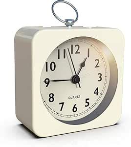 Buy Kadio Battery Operated Alarm Clock with Square Metal Case,No ...
