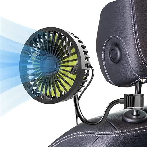 RIGGEAR Car Fan, USB Powered Car Cooling Fan for Front Dashboard ...