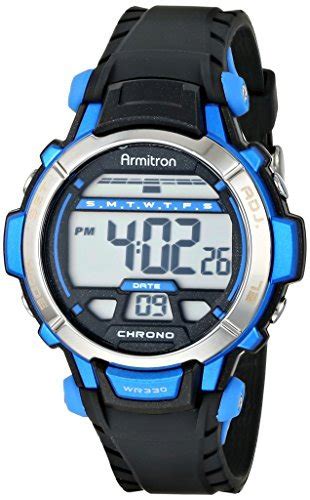 Armitron Sport Unisex 45 7036 Digital Chronograph Resin Strap Watch ...