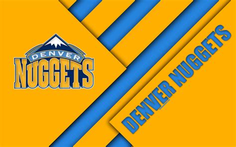 Sports, 4K, NBA, Basketball, Logo, Denver Nuggets HD Wallpaper