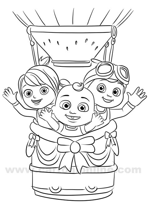 Cocomelon Coloring Page Printable - prntbl.concejomunicipaldechinu.gov.co