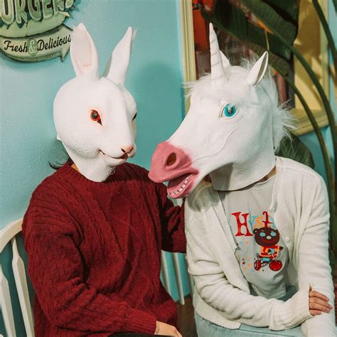 CreepyParty Adult Men's Rabbit Head Mask Party Dress Up Cosplay India ...