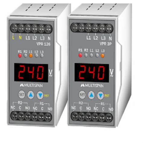 Protection Relays - Multispan Vpr-126-2r, Voltage Protection Relay ...