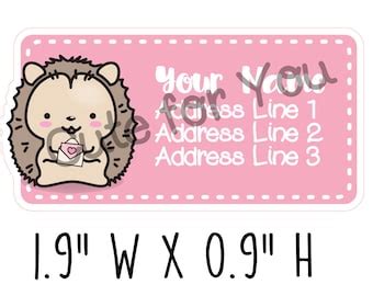 Cute Address Labels - Etsy