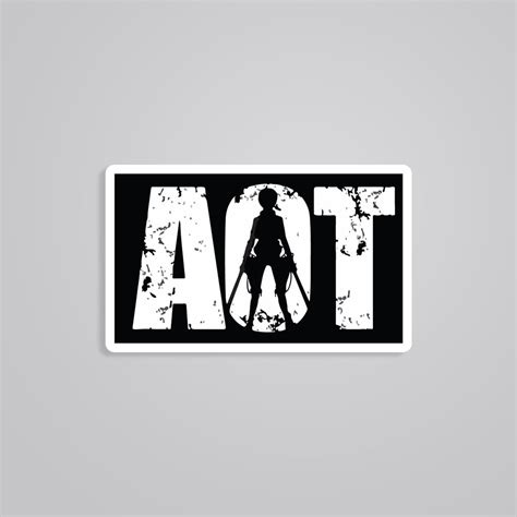 AOT Eren Silhouette Sticker - Embrace the Power of the Attack on Titan ...