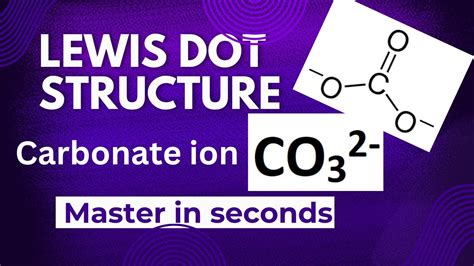 Master CO3 2- lewis dot structure | Carbonate ion - YouTube