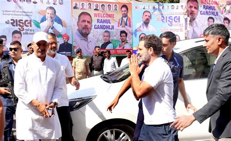 Rahul Gandhi begins two-day Gujarat visit, meets key Congress leaders