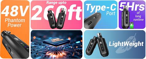 DIGIMORE Wireless XLR Transmitter and Receiver | Up to 100ft Range ...
