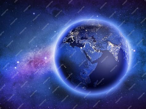 Premium Photo | Planet Earth in galaxy stars Elements of this image ...