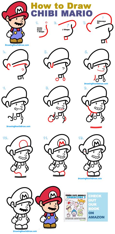 Drawing Tutorial Mario Characters 的图像结果