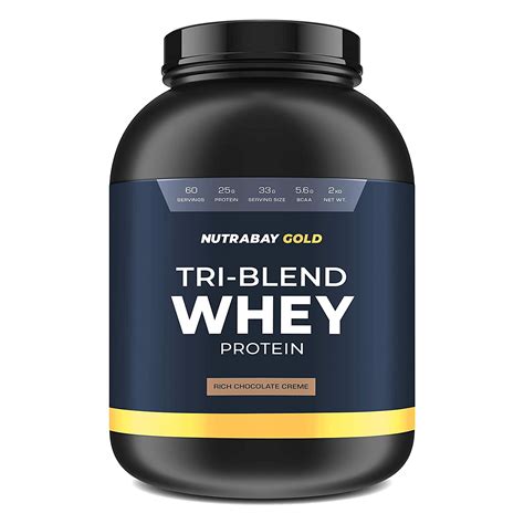 Buy NUTRABAY Gold Tri Blend Whey Protein Powder (Hydrolyzed, Isolate ...