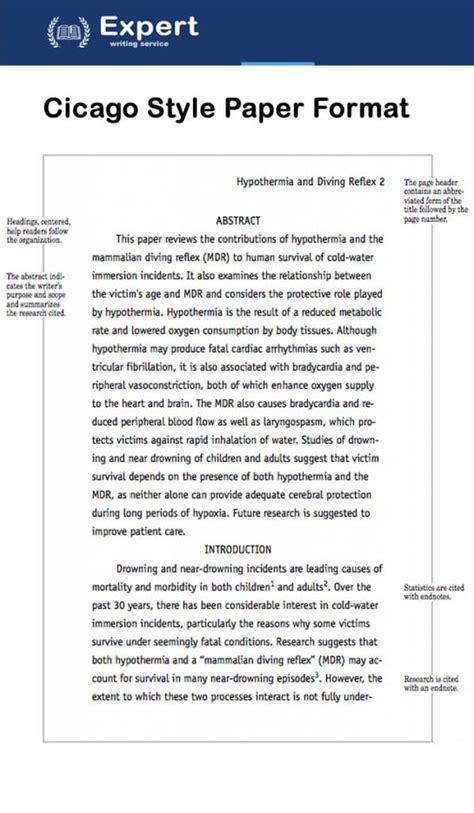 Image result for Chicago Style Essay Format Example