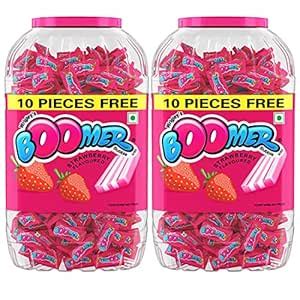 Wrigley's Boomer Strawberry Flavour Chewing Gum, 230 X 3.3 g with Free ...