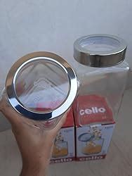 Buy CELLO Qube Fresh Glass Storage Jar | Container with Air tight ...