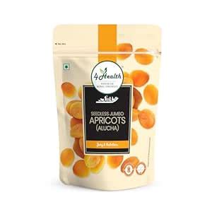 4 Health Royal Dryfruit Seedless Turkish Apricot 200g, Sun Dried Jumbo ...