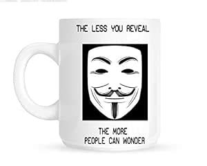 Buy Chanakya Ceramic Face Reveal Coffee Mug, White, 350 Ml Online at ...