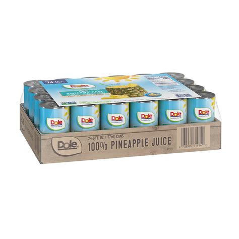 24 Cans Of Dole All Natural 100% Pineapple Juice – PzDeals