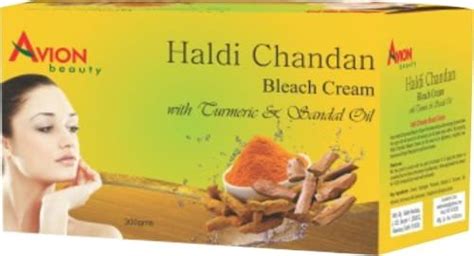 AVION, Haldi Chandan Cream Bleach for all skin type (300 gm) : Amazon ...