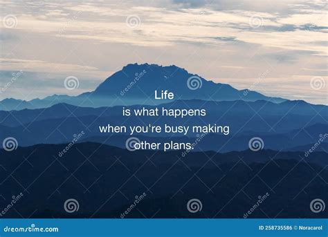 Inspirational Quotes - Life is What Happens when You`re Busy Making ...