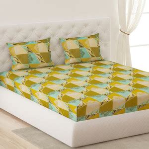 Moca by Monte Carlo Cotton Double Flat 120 TC Motifs Bedsheet - Buy ...