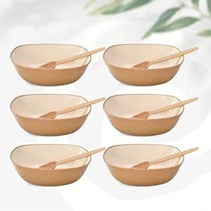 Buy Eha Set of 6 Earth-Friendly Multipurpose Bowls for Kitchen with ...