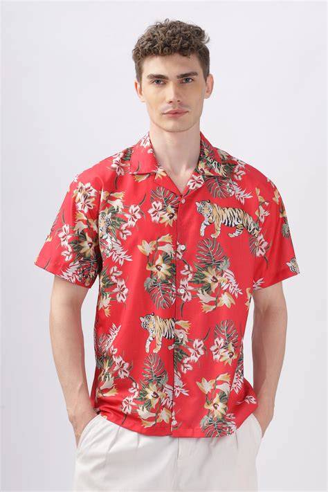 red floral printed shirt online | Vestirio | cod available – VESTIRIO