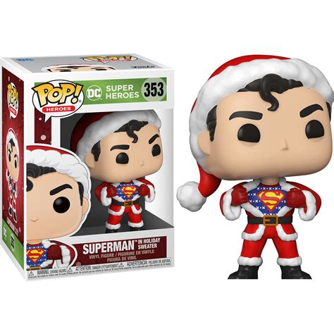 Funko Pop Holiday Superman with Sweater | Funko Tienda