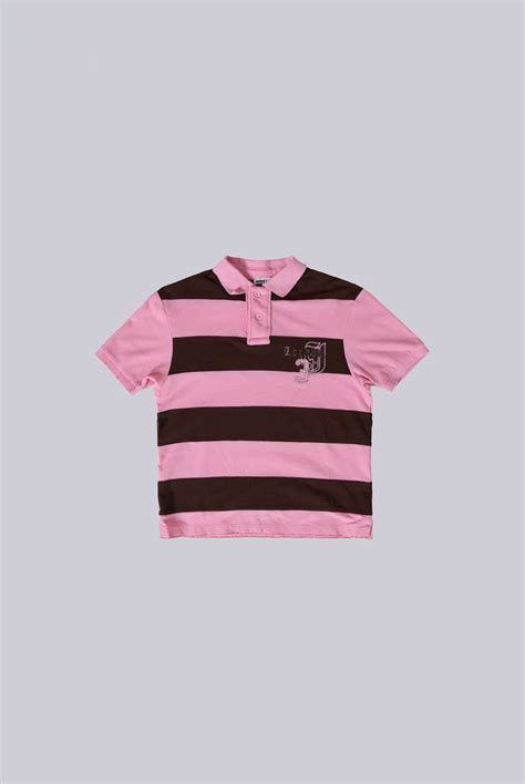Shop Pink Frat Polo Shirt | Jaded London | Clothing